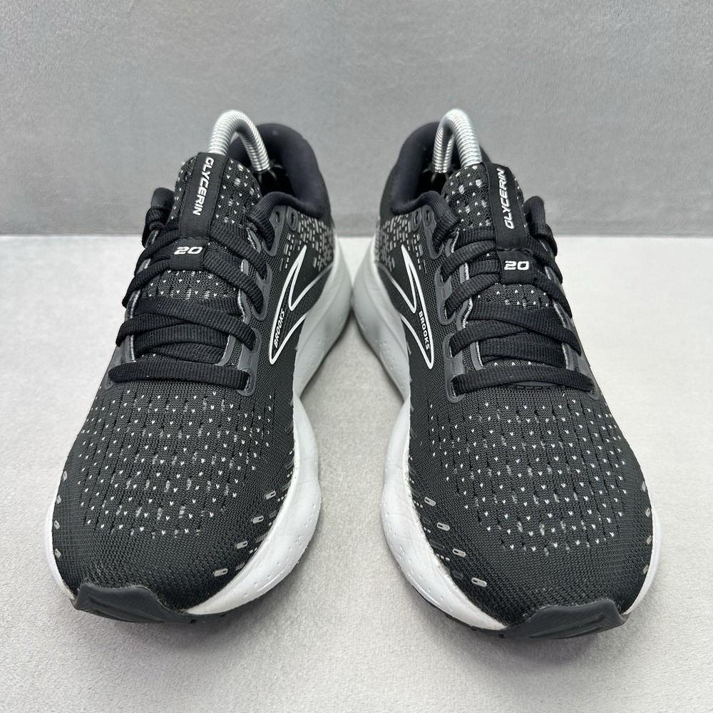 Womens Size 5.5 (B) Brooks Glycerin 20 Shoes Black / Gray Running Sneakers - Picture 2 of 8